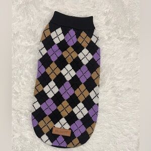 Dr. Marty argyle doggy sweater